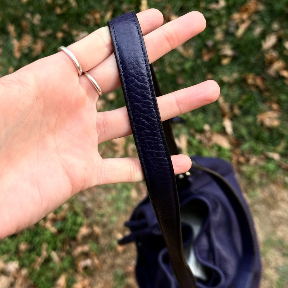 Coach Purple Leather Bucket Bag - Picture 11 of 16